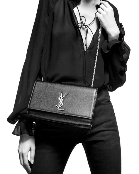 ysl kate grain de poudre|Saint Laurent Kate Medium YSL Crossbody Bag in Grained Leather.